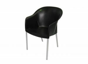 Armchair Black Plastic