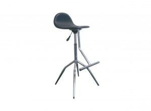 Bar Stool Black Leather