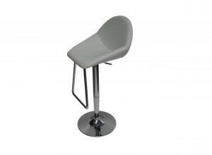Bar Stool White Leather