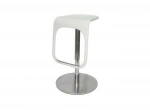 Bar Stool White Plastic A