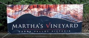 Large format signage winery