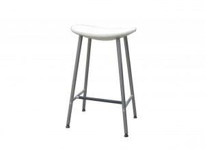 Bar Stool White Plastic C
