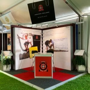 Exhibitions stand of Aquinas College, Perth