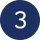 A dark blue circle with the white number "3" in the center. The design is simple, conveying a sense of clarity and order.