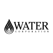 A black and white line drawing of a recycling symbol consisting of three arrows forming a triangle, representing recycling and sustainability.