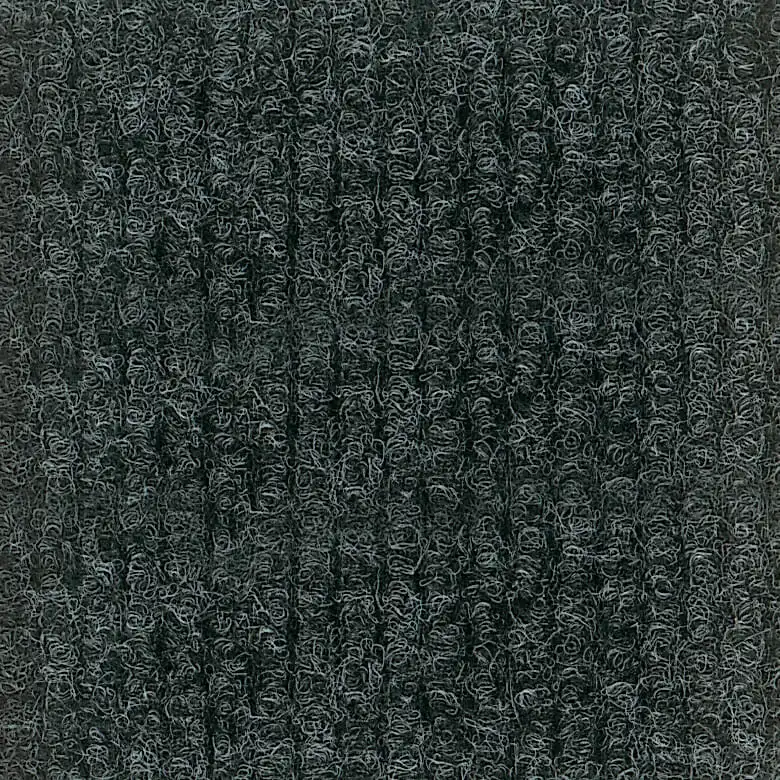 A textured gray carpet pattern with vertical ridges, creating a soft and cozy appearance. The design is uniform, conveying warmth and subtle elegance.