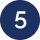 A dark blue circle with a white number five in the center. The image is simple, with minimal design elements, conveying clarity and focus on the number.